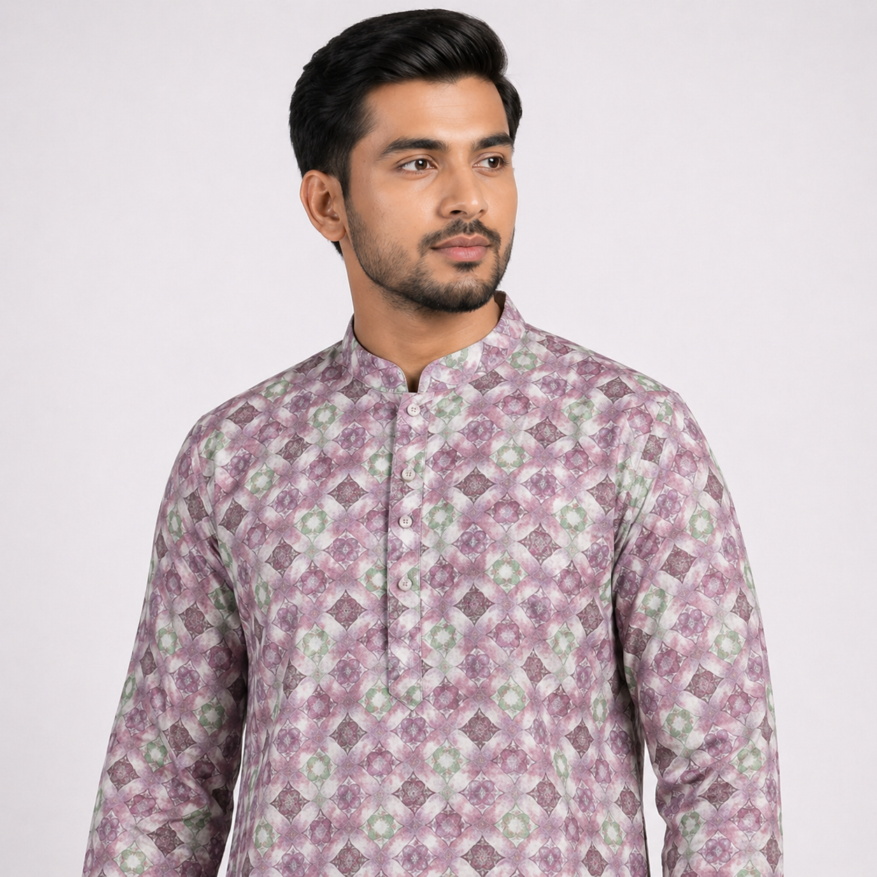 Winner Mens Purple Panjabi - 73914