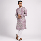 Winner Mens Purple Panjabi - 73914