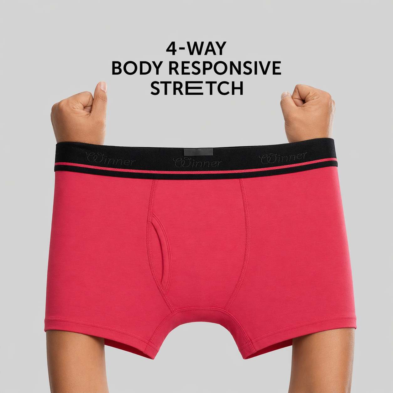 Winner's Men'S Red Perfeto Boxer - 43754