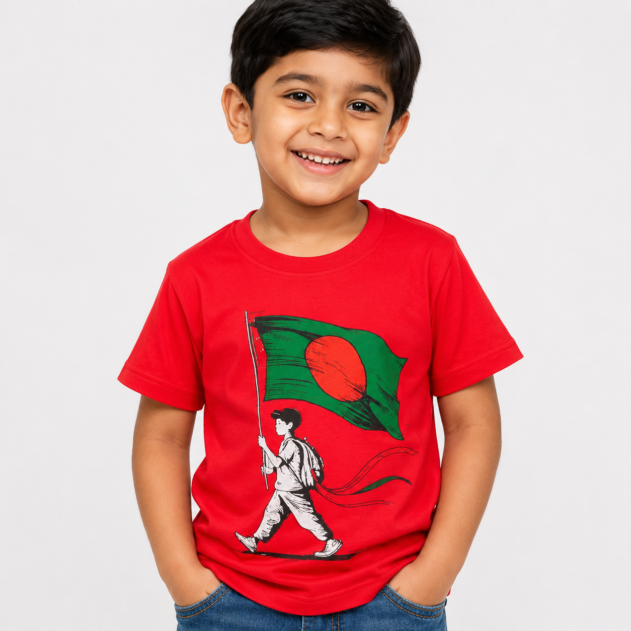 Winner Red white Boys T Shirt-73897