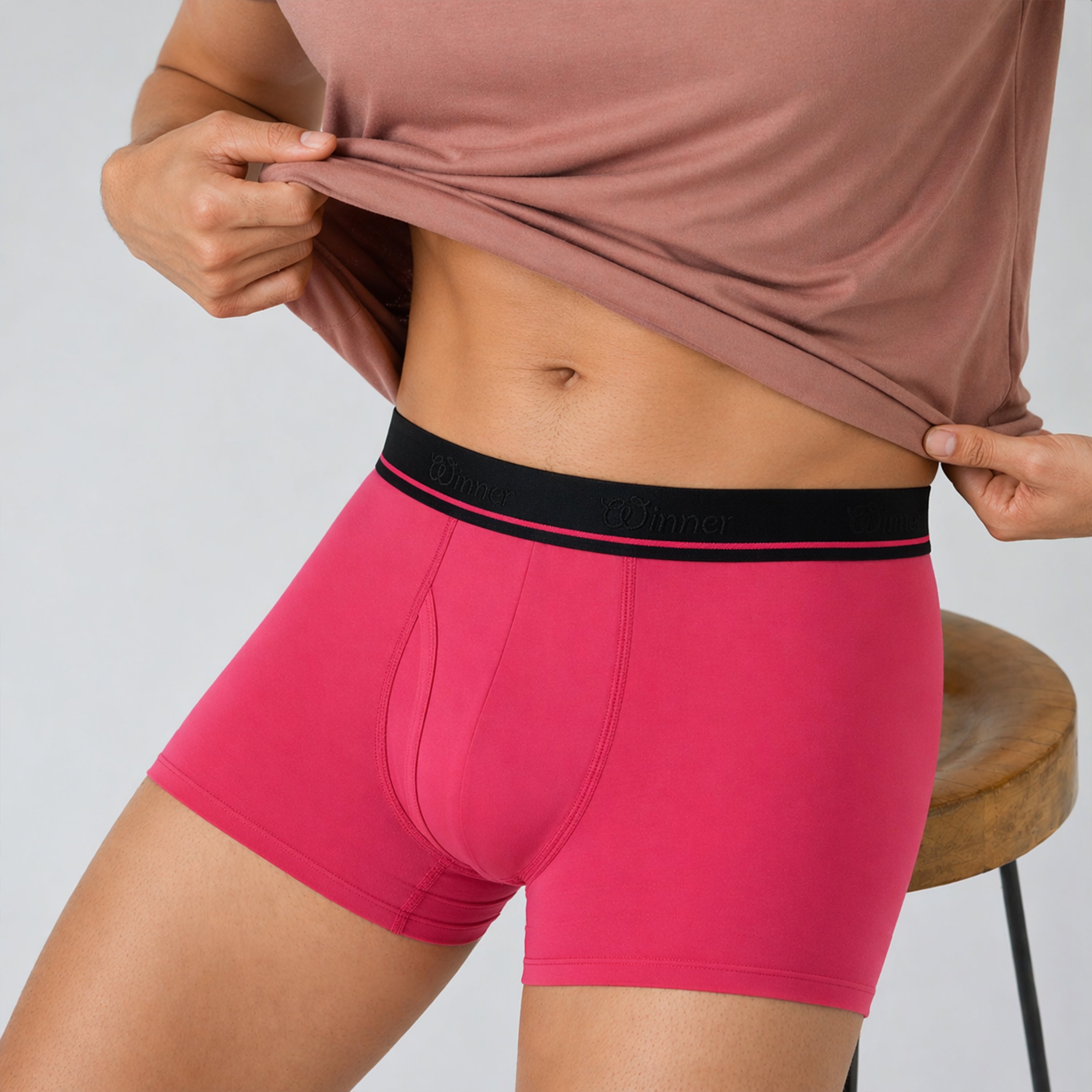 Winner's Men'S Red Perfeto Boxer - 43754