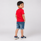 Winner Red white Boys T Shirt-73897