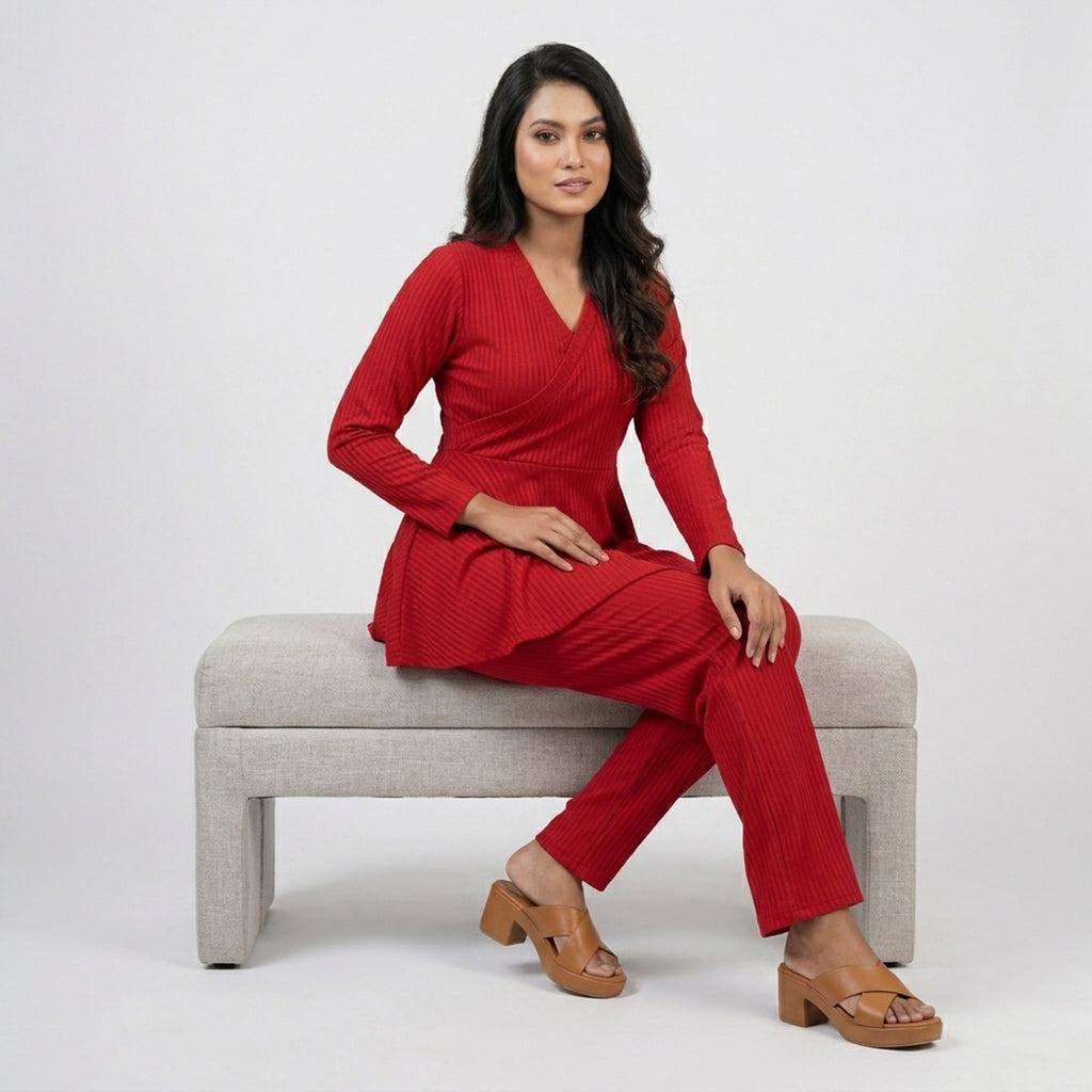Winner' S  Red Ladies Tops-73168