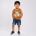 Winner Rose Tan Kids Muscle Tee-73505