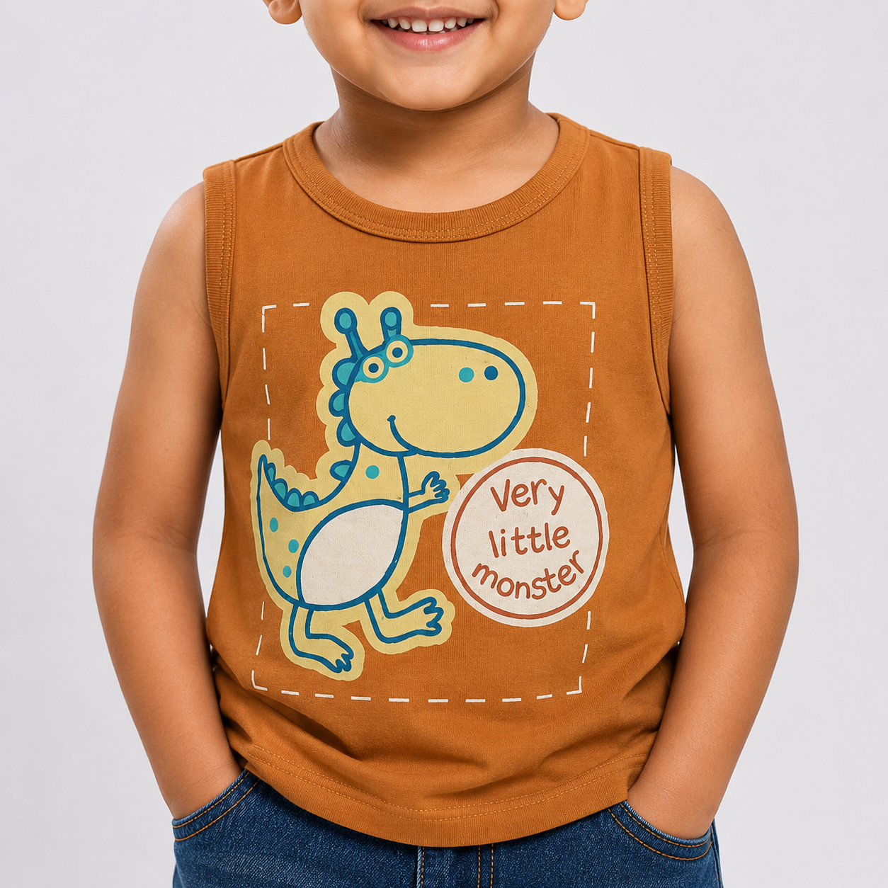 Winner Rose Tan Kids Muscle Tee-73505