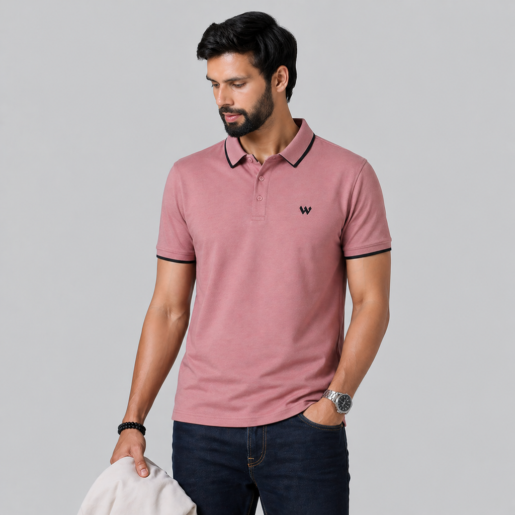 Winner's Men'S Rose Polo T-Shirt - 73543