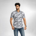 Winner Men's Shadow play  Casual Half Sleeve  Shirt - 80046