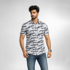 Winner Men's Shadow play  Casual Half Sleeve  Shirt - 80046
