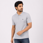 Winner Men's Silver Grey Polo Shirt - 73295