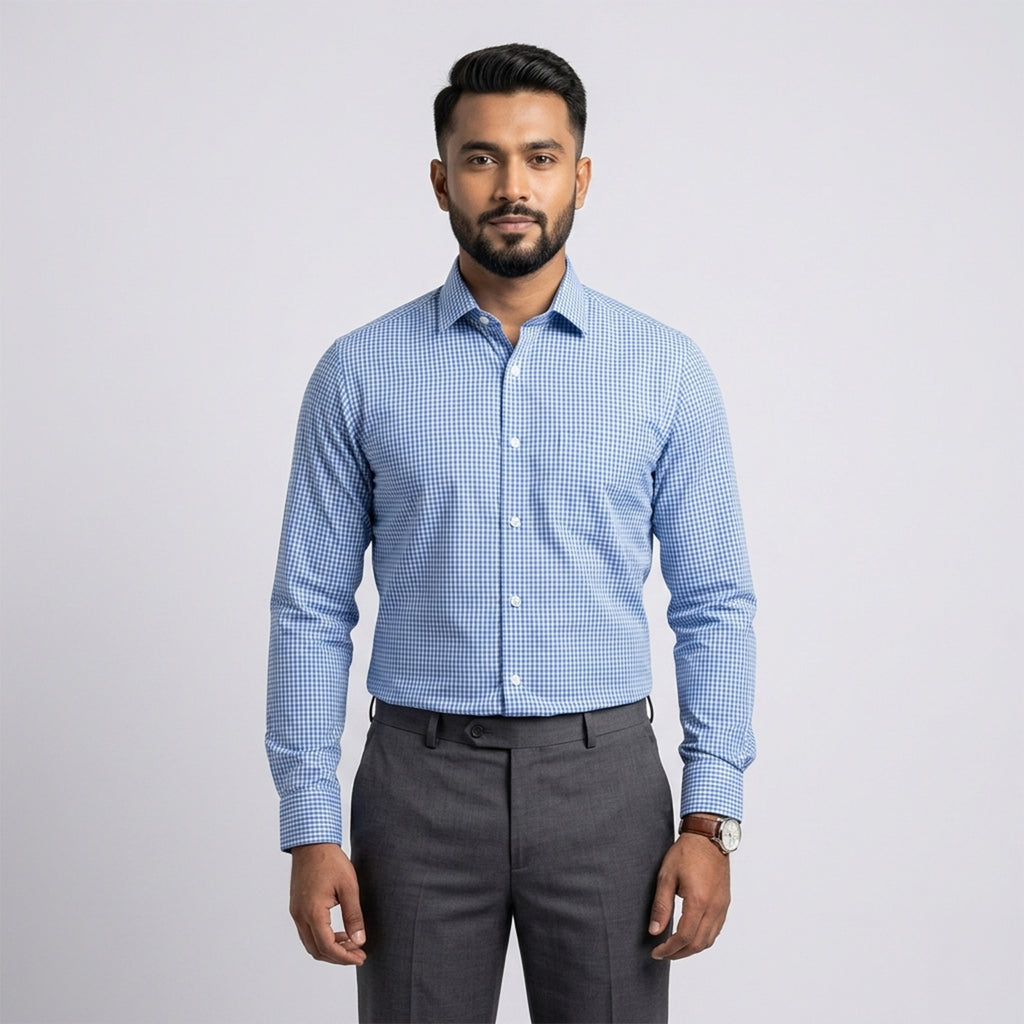 Winner Men's Sky Blue Formal Shirt - 73283