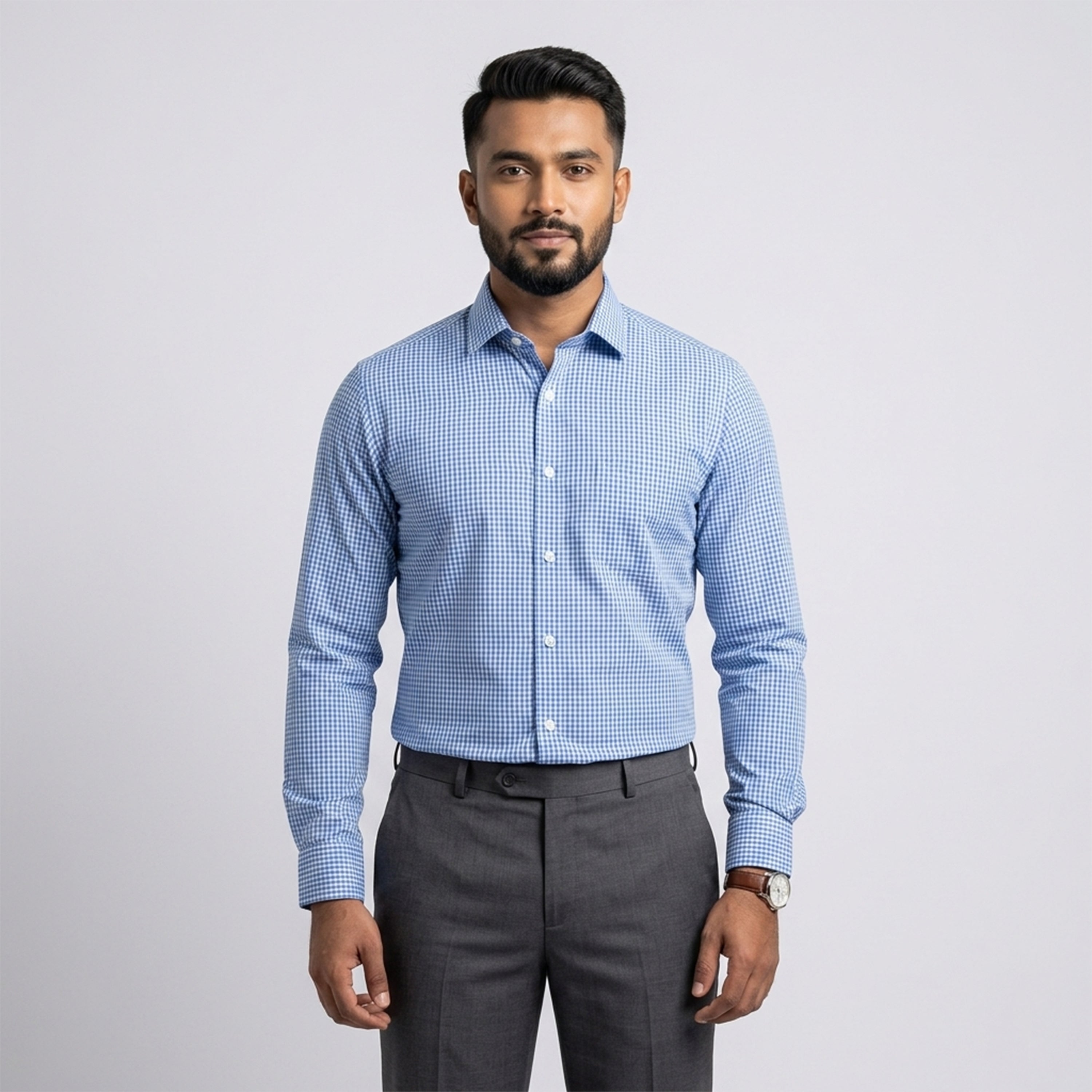 Winner Men's Sky Blue Formal Shirt - 73283