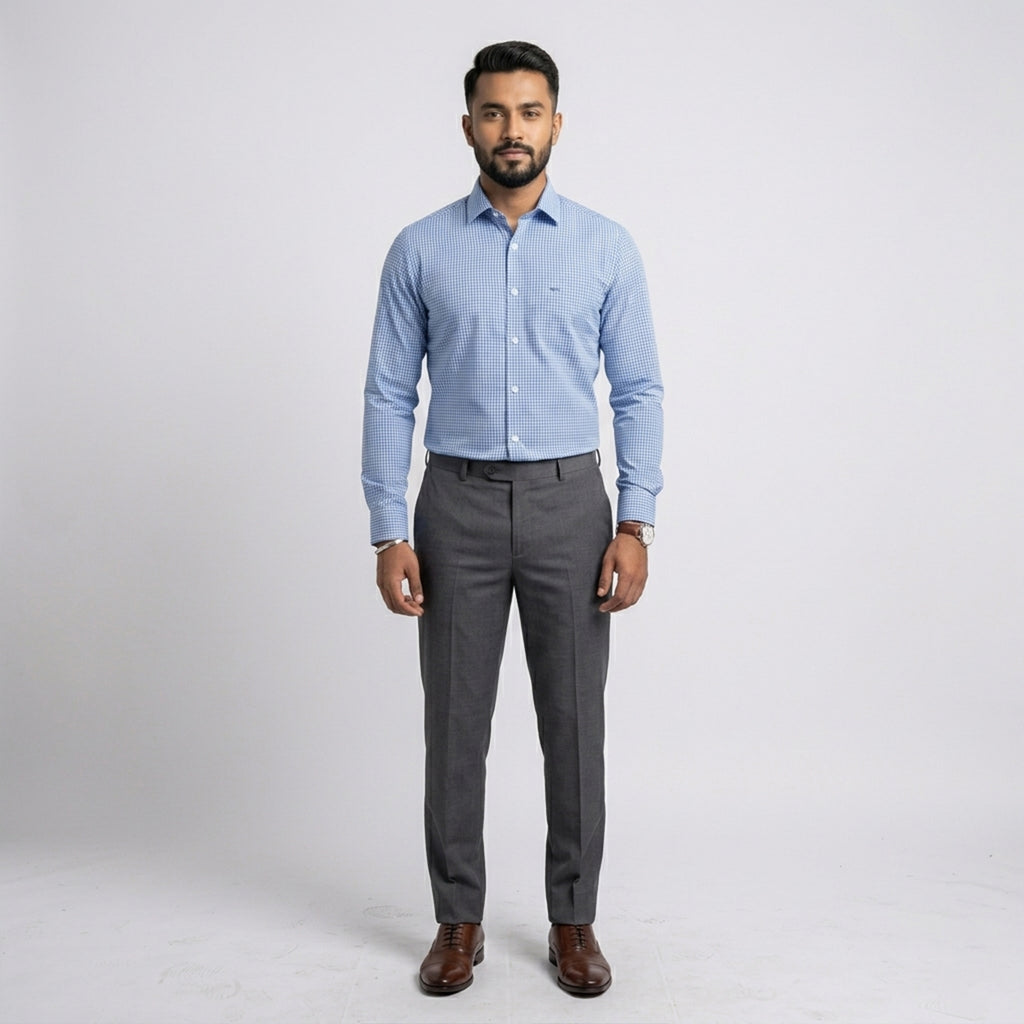 Winner Men's Sky Blue Formal Shirt - 73283