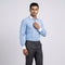 Winner Men's Sky Blue White Collar Shirt - 43962