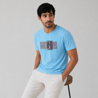 Winner Mens Sky Blue T Shirt - 73872