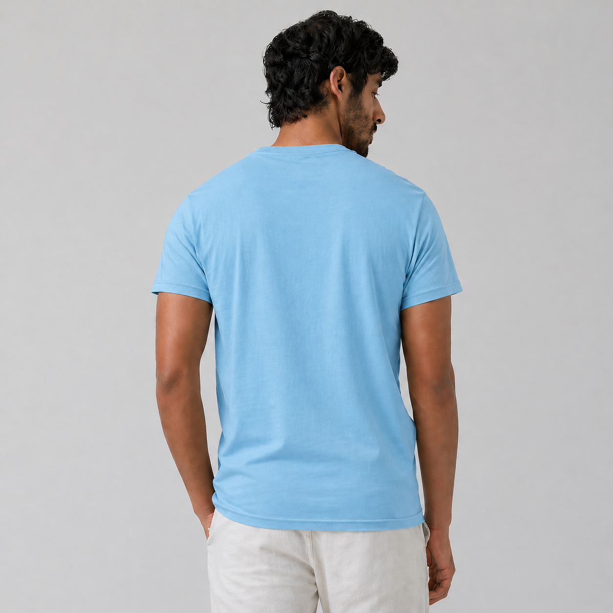 Winner Mens Sky Blue T Shirt - 73872