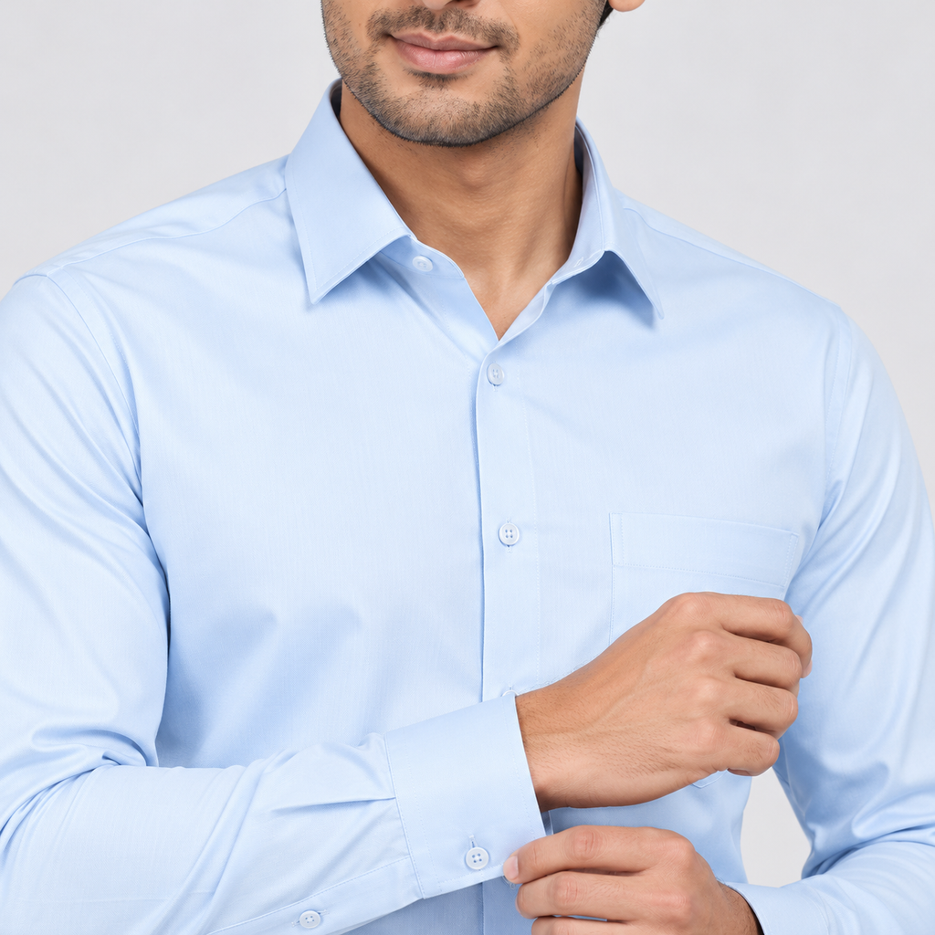 Winner Men's Sky blue Formal Shirt 80303