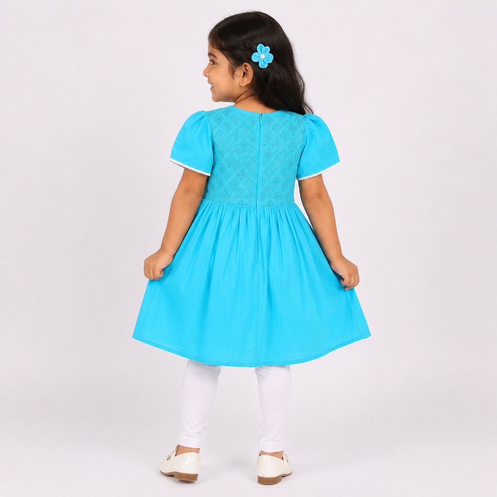 Winner Sky blue Kids Girl's Top - 73670