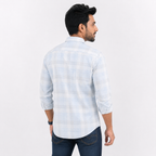Winner Men's Sky Blue Casual  Shirt - 80296