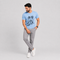 Sky Blue Slim Winner Men'S T Shirt - 73968