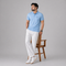 Winner's Mens Sky Blue Polo T Shirt - 73585