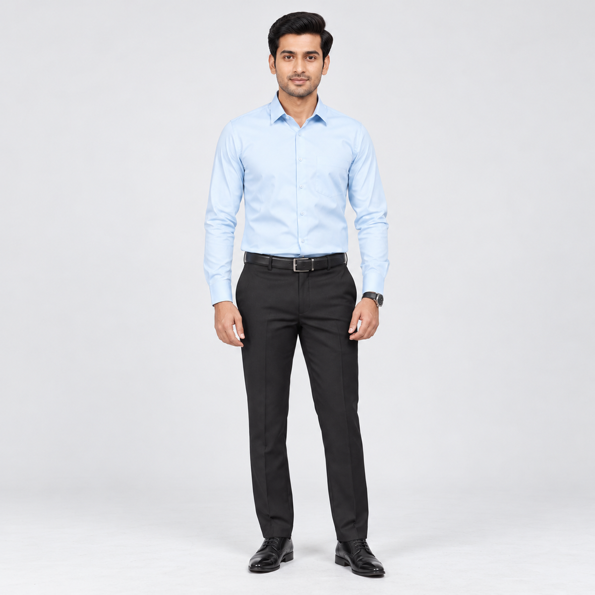 Winner Men's Sky blue Formal Shirt 80303