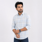 Winner Men's Sky Blue Casual  Shirt - 80296