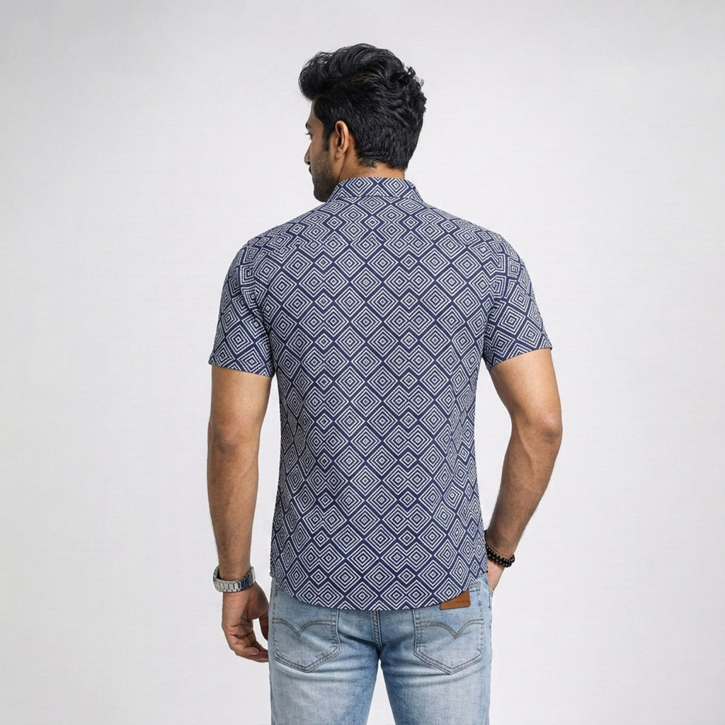 Winner MEN'S Soft Echo  Casual Half Sleeve  Shirt - 80046