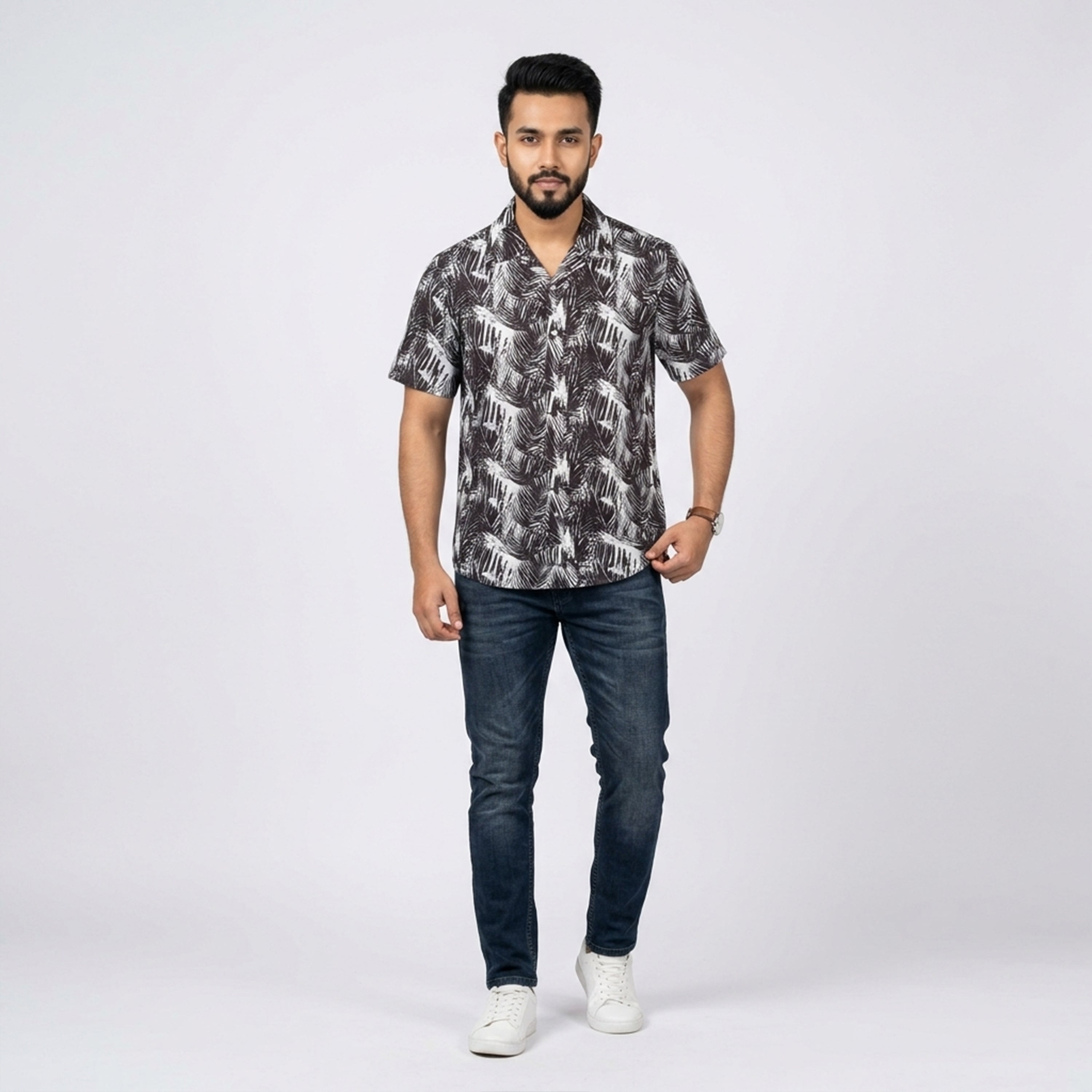 Winner MEN'S Sunset Horizon  CASUALHalf Sleeve  SHIRT- 80069