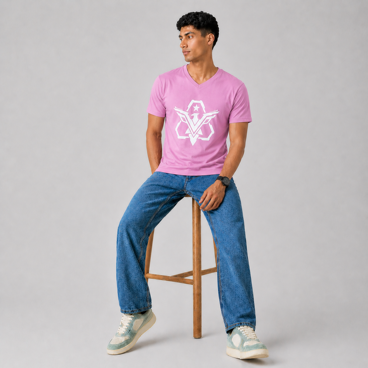 Winner Men's Pink T Shirt - 80120