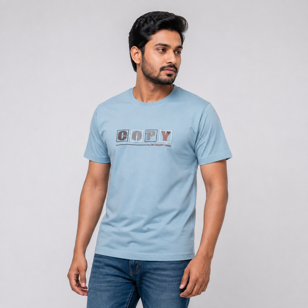 Winner Men's Teal Blue 17 T Shirt 80279