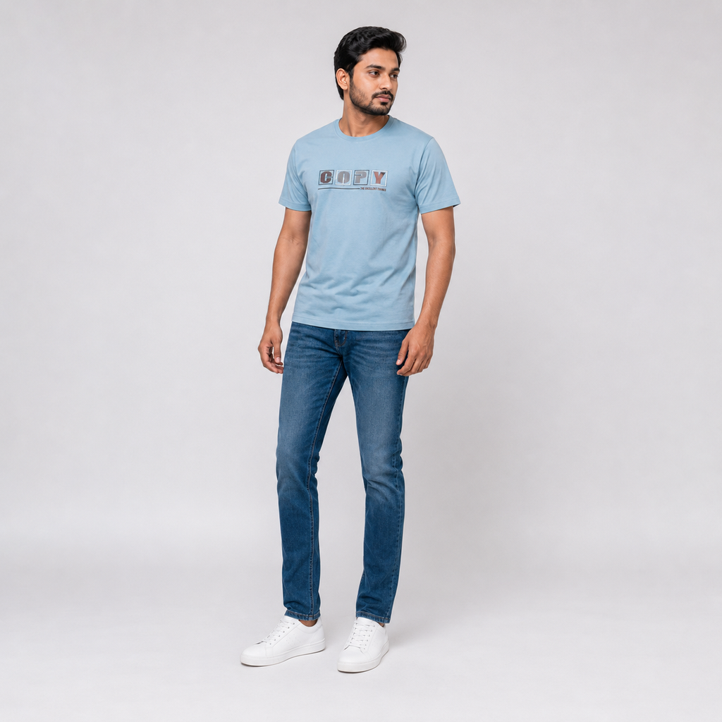 Winner Men's Teal Blue 17 T Shirt 80279