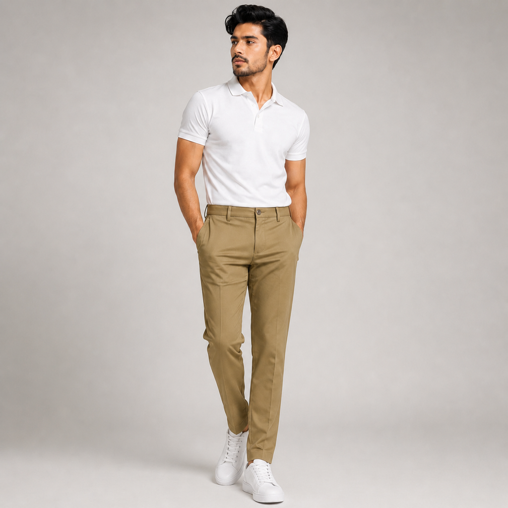 Men's Khaki Twill Pant - 73427