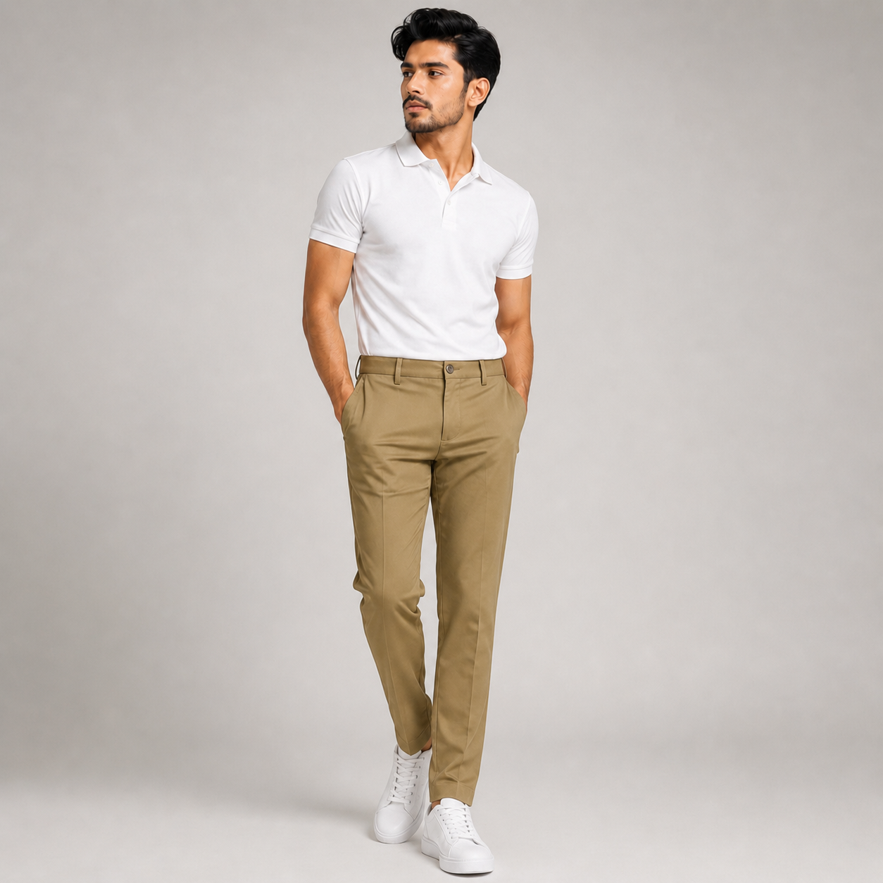 Men's Khaki Twill Pant - 73427