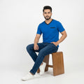 Vista Blue Slim Winner Men'S T Shirt - 55935