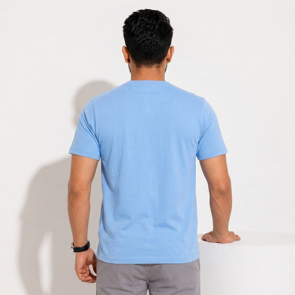 Vista Blue Slim Winner Men'S T Shirt - 73879