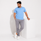 Vista Blue Slim Winner Men'S T Shirt - 73879
