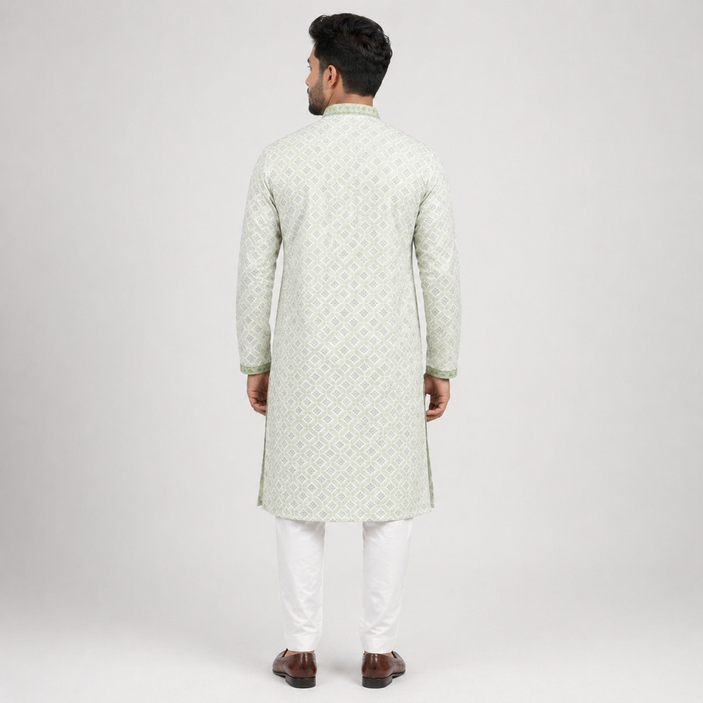 Winner Mens Wasabi Mix Panjabi -73920