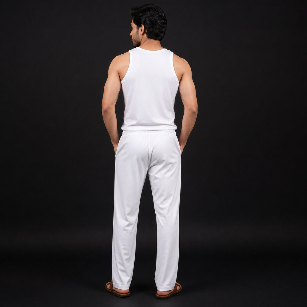 Men's White Pajama - 73249