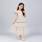 Winner Girls white SKIRT TOP SET 80392