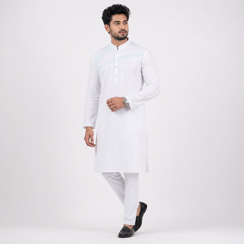 Winner Mens Blue Panjabi - 73938