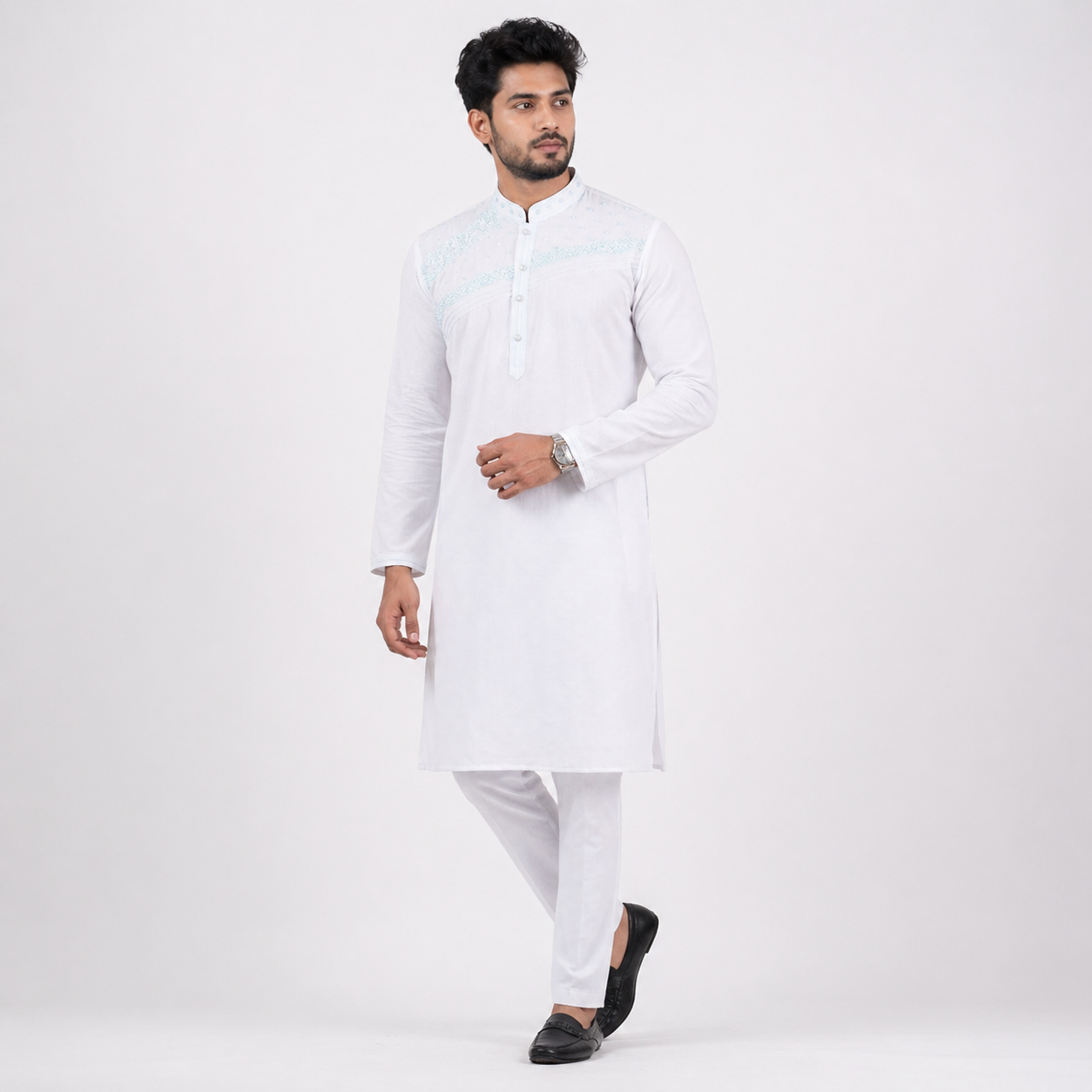 Winner Mens Blue Panjabi - 73938