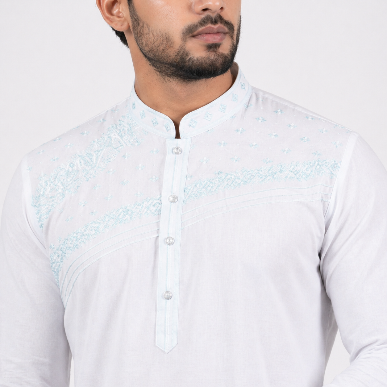 Winner Mens Blue Panjabi - 73938