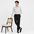 Winner' S  White Stripe Shirt-80005