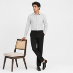 Winner' S  White Stripe Shirt-80005