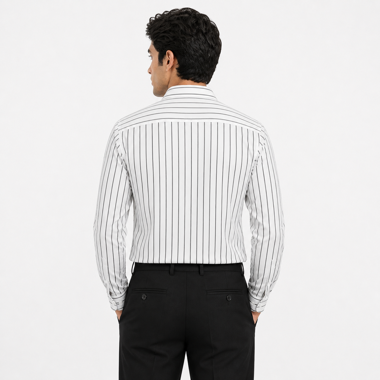 Winner' S  White Stripe Shirt-80005