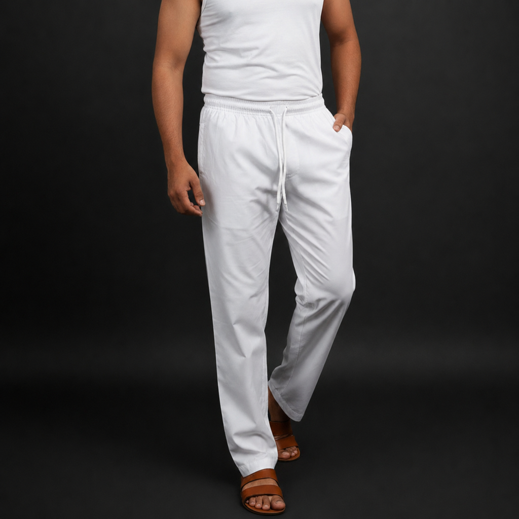 Men's White Pajama - 73978