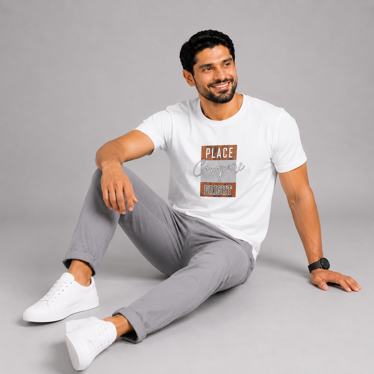 White Slim Winner Men'S T Shirt - 73217
