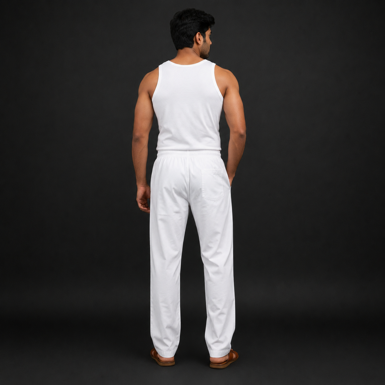Men's White Pajama - 73978