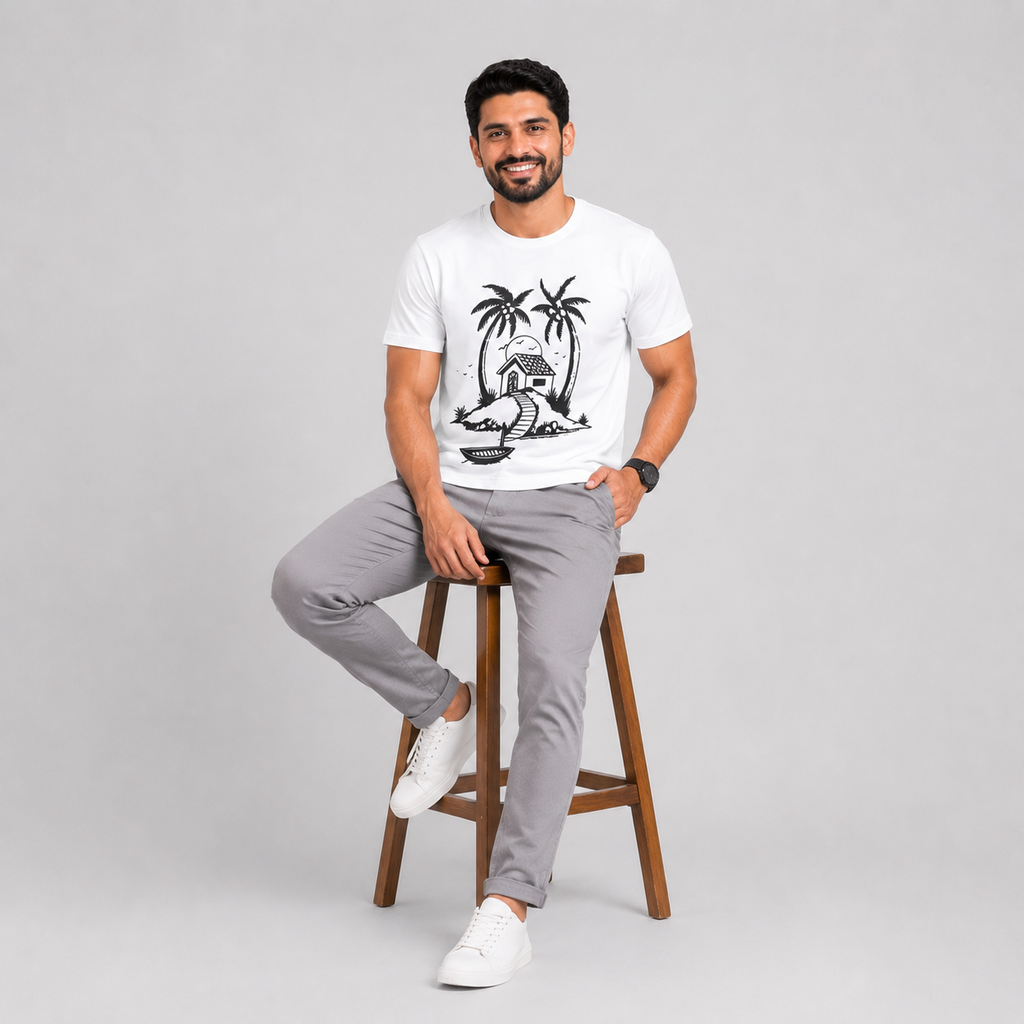 White Slim Winner Men'S T Shirt - 73968