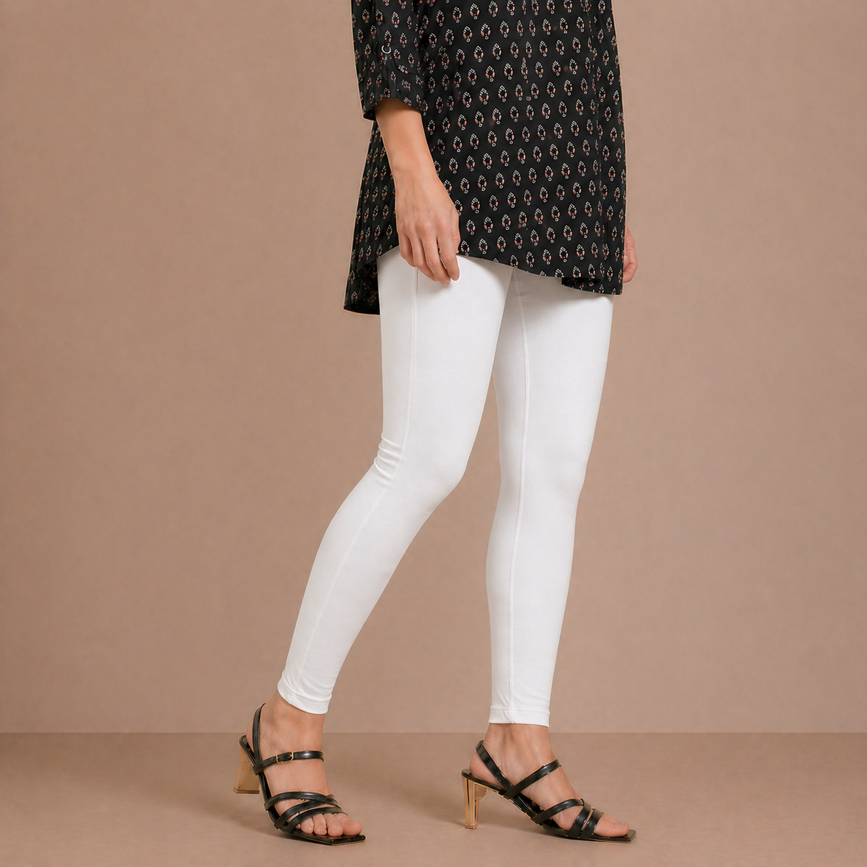 Winner White Womens Modern Fit Leggings - 43716